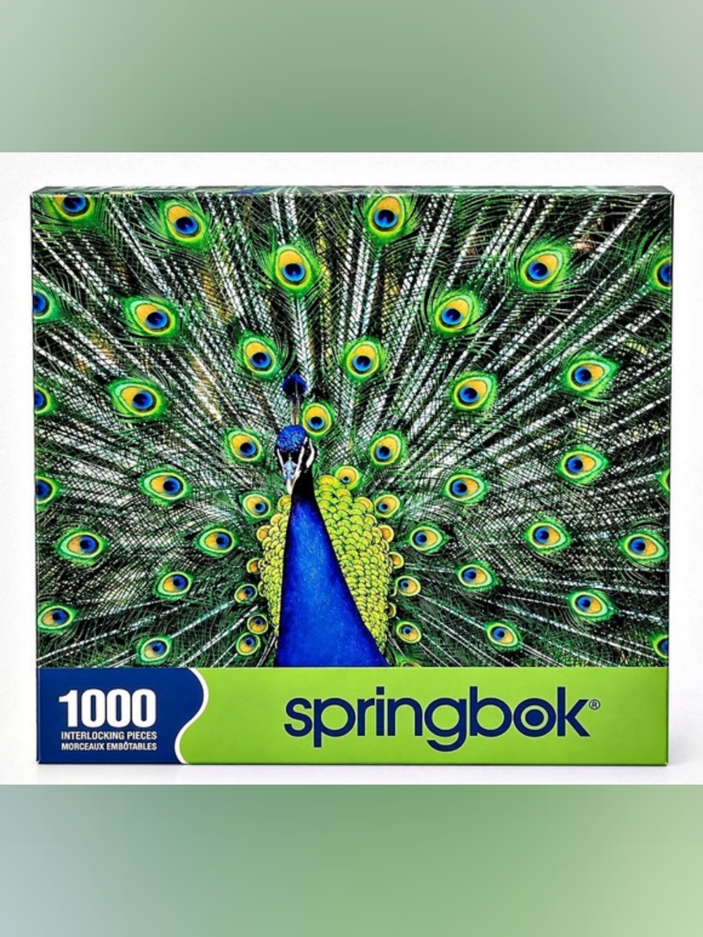 Peacock 1000-Piece Puzzle Springbok Thomas McVey  Factory Sealed